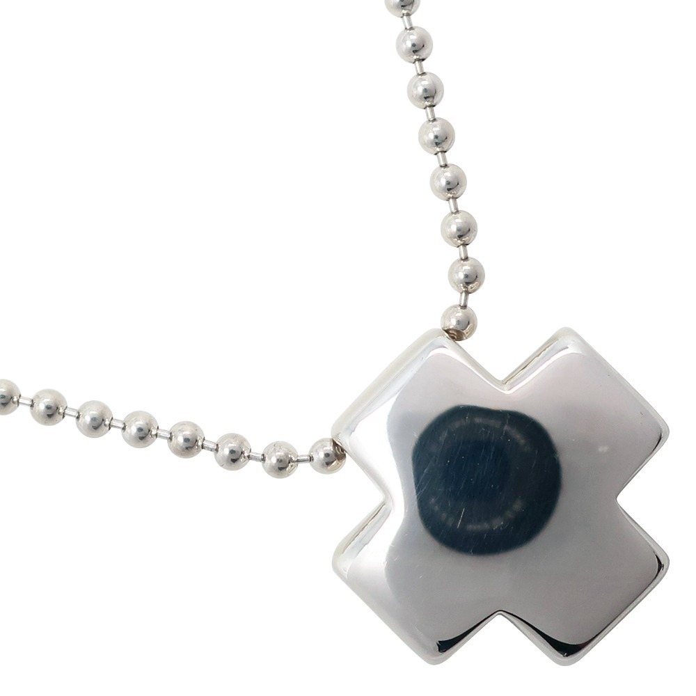 Tiffany Roman Cross Necklace Ball Chain Silver